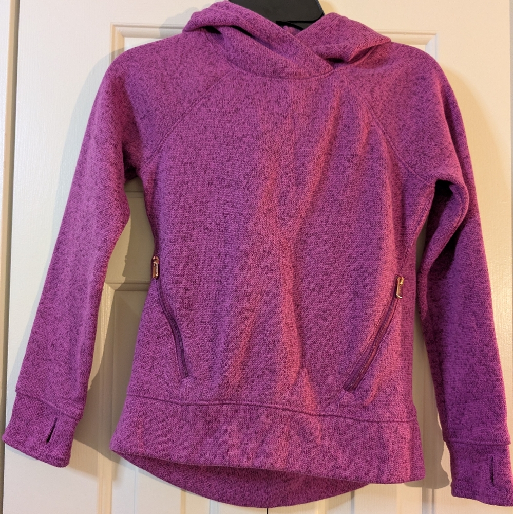 Girls Old Navy Active Magenta Hoodie Sweater Size Small 6/7